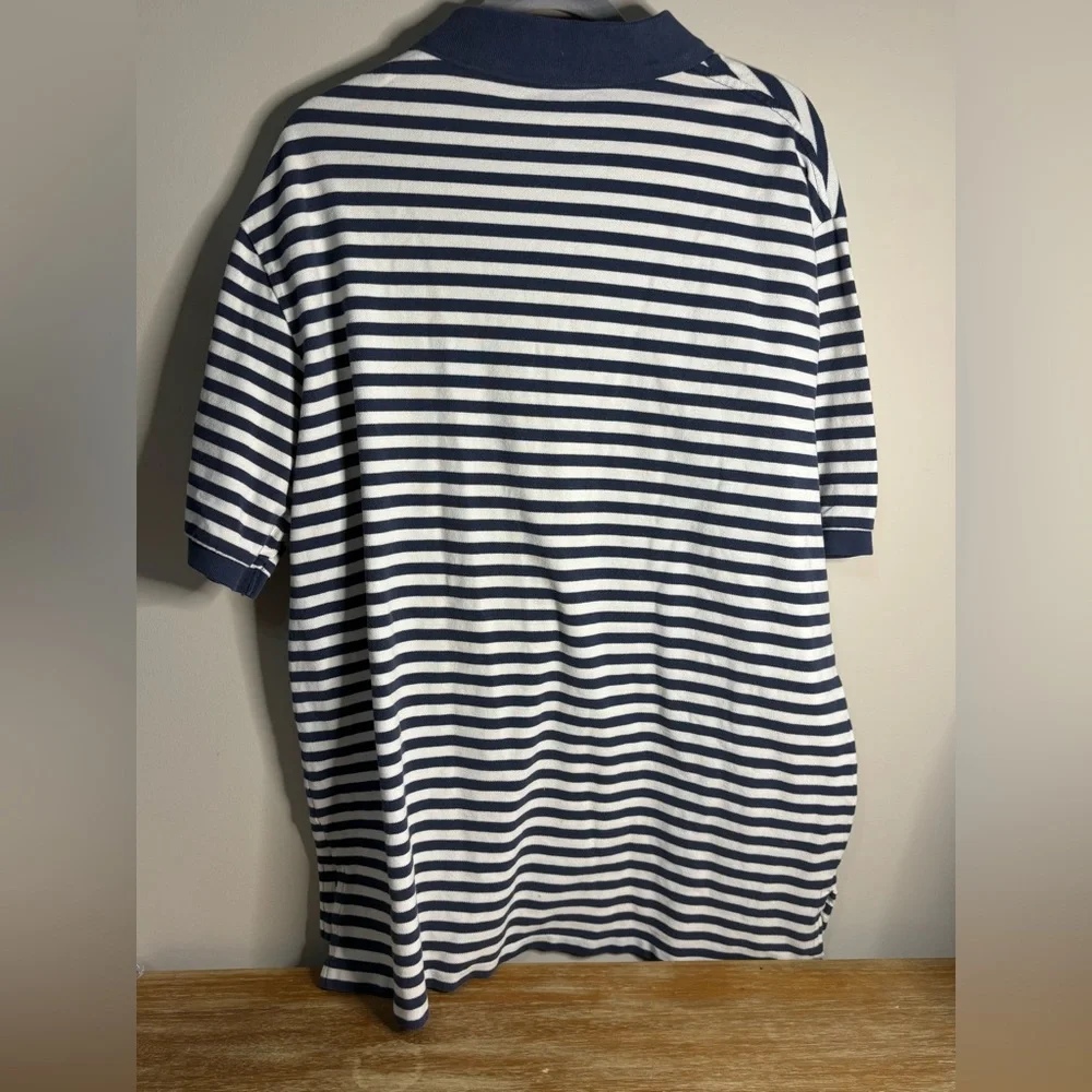 Ralph Lauren‎ Blue and White Striped Polo Shirt